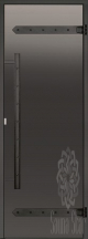 Дверь для сауны Harvia Legend 8x19 (Коробка Сосна, стекло Серое)