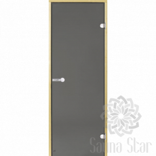 Дверь для сауны Harvia STG 8x19 (Коробка сосна, стекло серое)